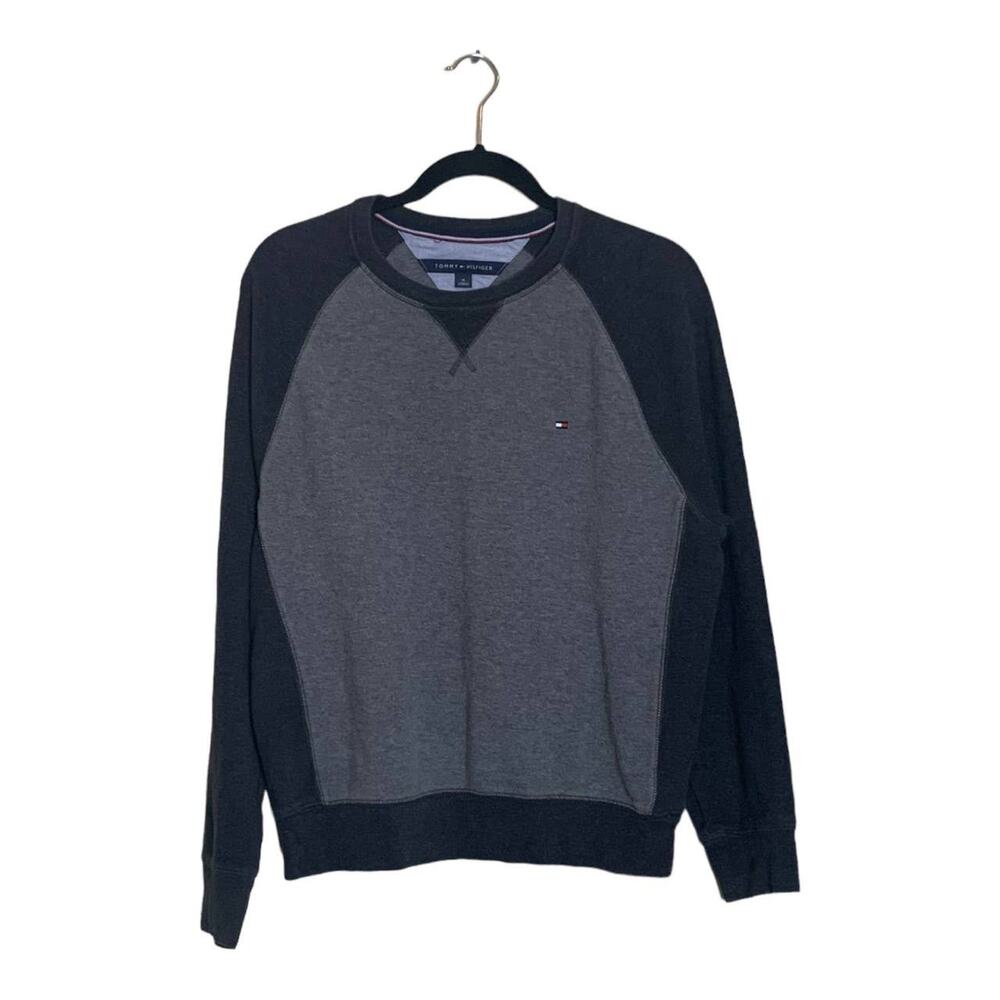 Tommy Hilfiger men two tone gray sweatshirt size M